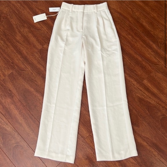 Aritzia Wilfred Effortless Pants LIGHT BIRCH - Picture 1 of 2